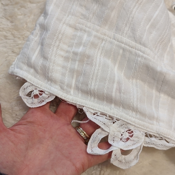 FREE PEOPLE fp one Battenburg lace bralette white xs - Picture 7 of 11